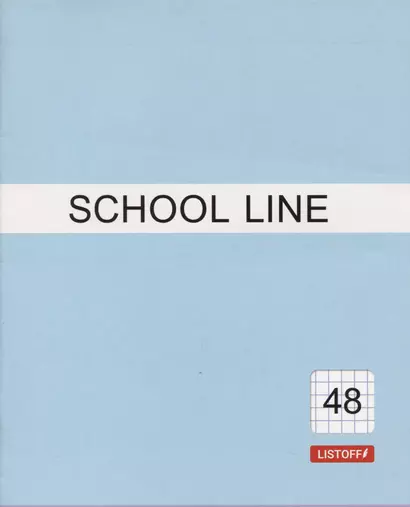 Тетрадь в клетку Listoff, Basic line, 48 листов, в ассортименте - фото 1