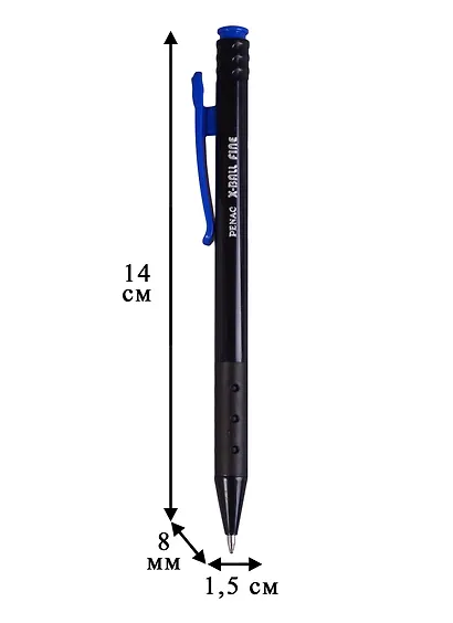 Ручка шариковая Penac, X-ball fine, автоматическая синяя 0,7 мм - фото 2