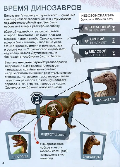 Книга с дополненной реальностью. Доисторический период. Динозавры - фото 4