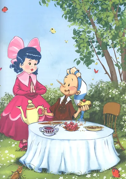 ЗОЛОТОЙ КЛЮЧИК, или Приключения Буратино. тиснение, мат. ламин. выбор. лак. 195х262 - фото 5