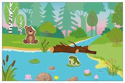 Весёлые наклейки. В лесу - фото 4