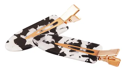 Набор заколок Черно-белый принт (2шт) (пластик) (12-253004-С18) (Lafilaf) - фото 4