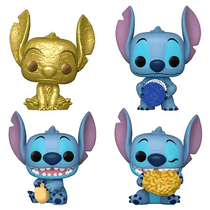 Набор подарочный Funko Pocket POP! Disney Lilo & Stitch Stitch Hanukkah Dreidel Box (4 фигурки) (Fun79952) - фото 1