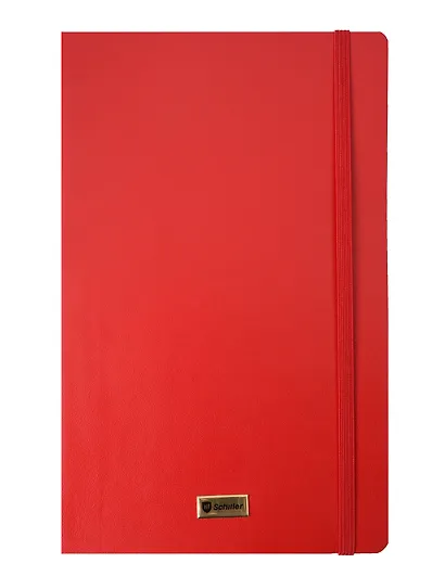 Книга для записей А5 80л лин. "Elegance" красная, инт.переплет, Schiller - фото 1