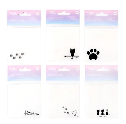 Блок бумаги 70*70 самоклеящийся 50 листов, "Love animals", в ассортименте - фото 2