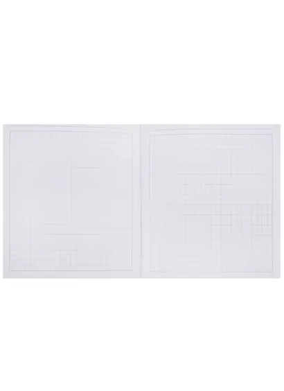 Книги для записей (евротетради) А5- (146х167), 120л. Интеграл. переплет,мат.ламинац. Форзацы – белые. Бумага – оф.60 г/м2, белая, клетка. Сшитый блок. - фото 2