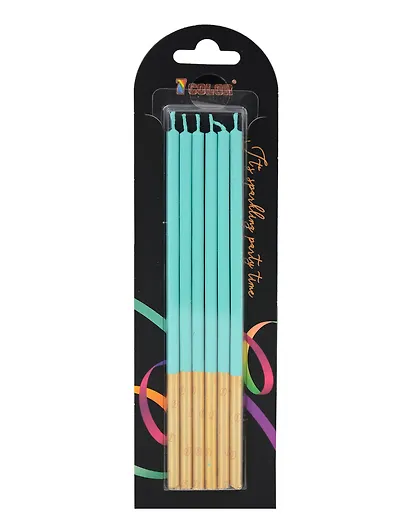 Набор свечей для торта Mint (мятные) (6шт) (15см) (12-7color-candle_14) - фото 1