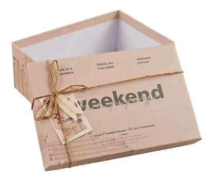 Коробка подарочная "Weekend" 21*14*8.5см, картон - фото 2