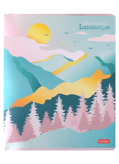 Тетрадь в клетку Hatber, "Очаровательные ландшафты", 48 листов, в ассортименте - фото 1