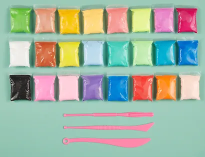 Масса для лепки. Легкий пластилин, 24 цвета, 3 стека - фото 2