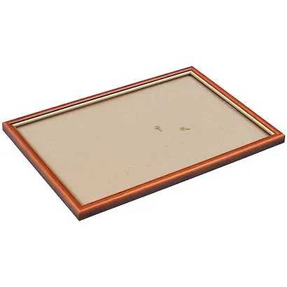 Рама со стеклом, дерево, коричневая с золотом, 20 х 30 см - фото 2