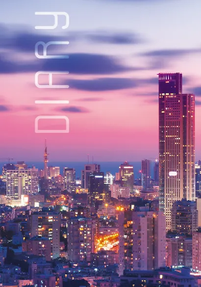 Ежедневник полудат. А5 192л "Ночной город" 7БЦ, мат.лам, офсет - фото 4