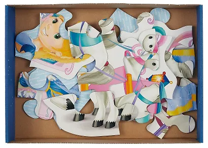 Пазл MAXI. Карета принцессы. 12 элементов. 47х33см. -Польша: Castor, (Castorland Puzzle). 718 303829 - фото 3