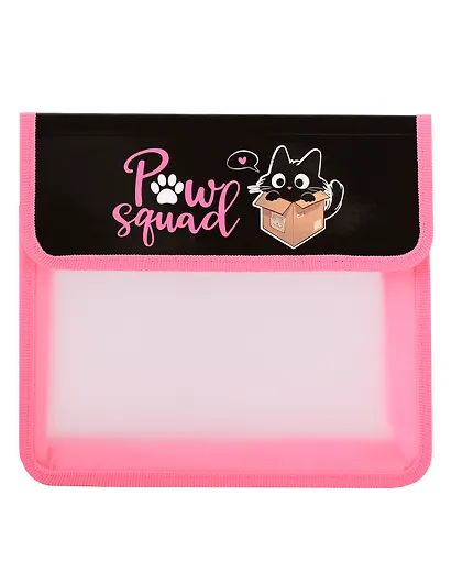 Папка для тетрадей А5 "Box cat" 2отд., пластик, липучка. - фото 1