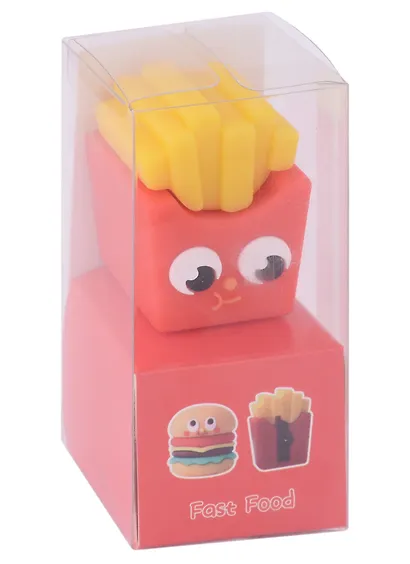 Точилка с ластиком "Fast food", в ассортименте - фото 1