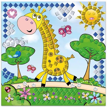 Мозаика и раскраски по номерам 3в1. Праздник в Африке - фото 2