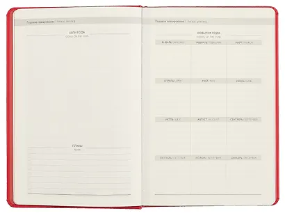 Ежедневник недат. А5 160л "Софт-тач" красный, кожзам, тв.переплет, декор УФ лак, офсет, ляссе - фото 4