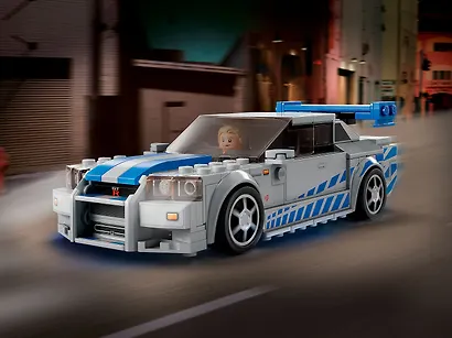 76917 Конструктор детский LEGO Speed Champions Автомобиль Skyline GT-R (R34), 319 деталей, возраст 9+ - фото 9