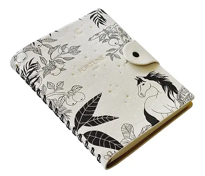 Ежедневник дат. 2026г. А5 176л 140x200 мм "Fortune" белый, иск.кожа, интегр.переплет, тисн.фольгой, полускр. спираль, тонир.блок, на кнопке - фото 4