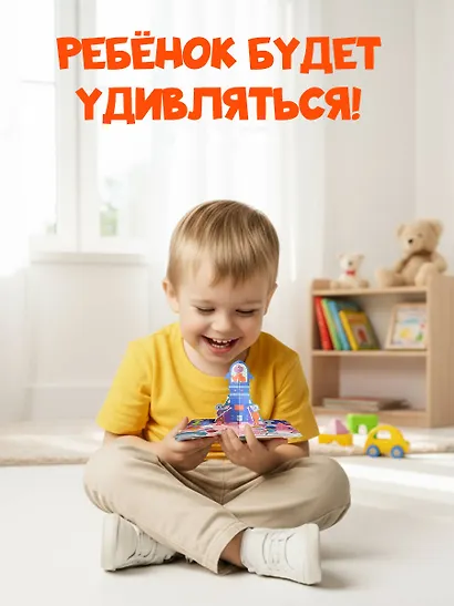 Книжка в ладошку. Космос. Pop-up панорамка - фото 8
