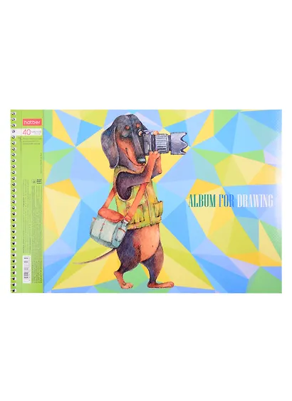 Альбом для рисования Hatber, "ТаксаLIFE", А4, 40 листов, на спирали, в ассортименте - фото 4