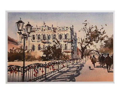 Открытка Астрахань Мост влюбленных - фото 1