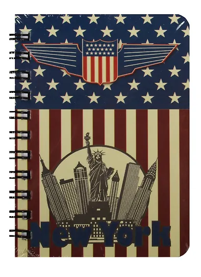 Записная книжка А6 80л кл. "Guide to New York" спираль, Kairui - фото 1