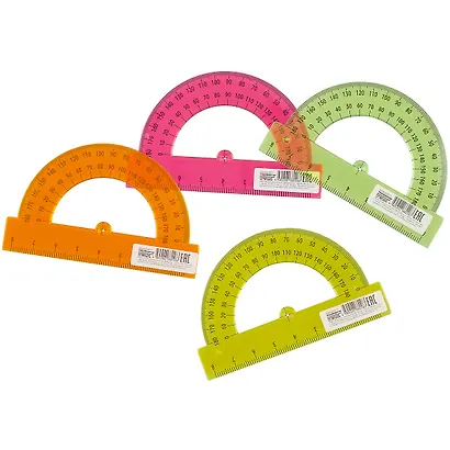 Транспортир 8 см, 180 гр, ассорти - фото 5