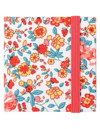 Скетчбук 60*60 20л "Красные цветы", 300г/м2, тв. обл., резинка - фото 1