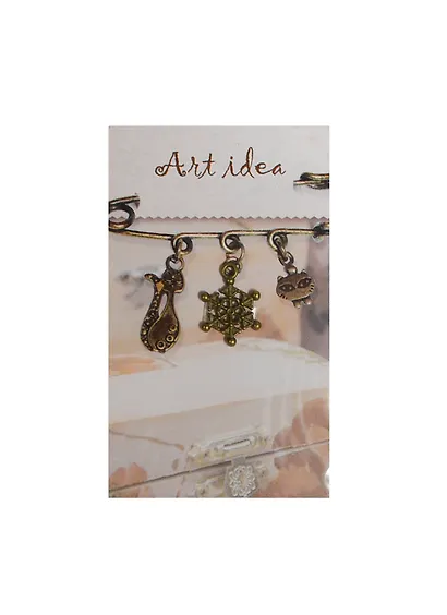 Кулон Снежинка (QA-3976) (1,5см) (1шт) (упаковка) - фото 1