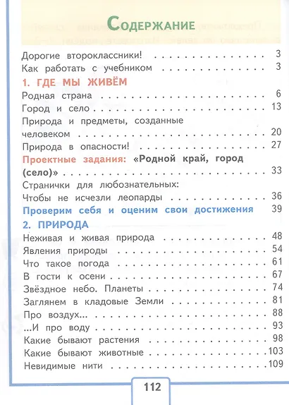 Окружающий мир. 2 класс. Учебное пособие. В четырех частях. Часть 1 (для слабовидящих обучающихся). ФГОС 2021 - фото 2