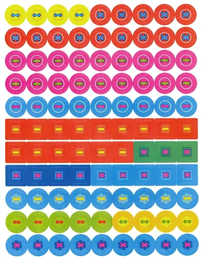 Многоразовые развивающие наклейки. Пуговки вып.3 - фото 3