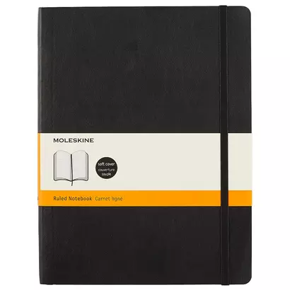 Книга для записей Moleskin Classic Soft, линейка, мягкая обложка, 192 листа, А5+ - фото 1