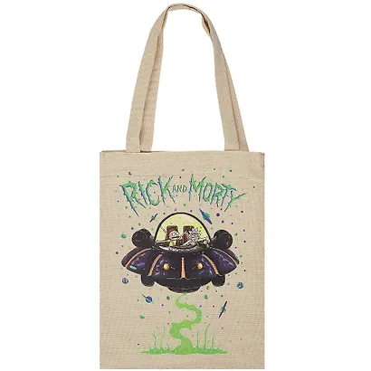 Сумка-шоппер Рик и Морти (хлопок) - фото 1