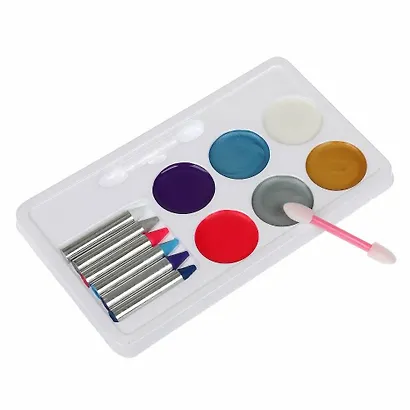 Аквагрим набор палетка с карандашами Милая Леди - фото 3