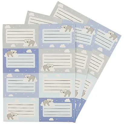 Наклейки для тетрадей 24шт "Коала" - фото 1