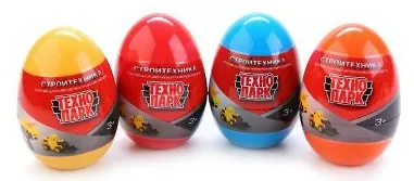 Игрушка, Технопарк, Строительная техника металл. 7,5см (яйцо с сюрпризом) в ассортименте - фото 2
