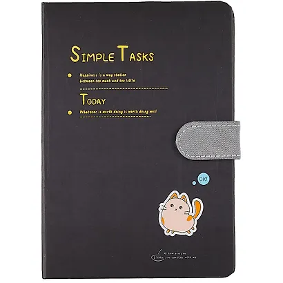 Блокнот с магнитной застежкой Котик Simple Tasks (256стр) (13х19) - фото 5