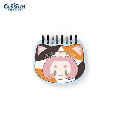 Блокнот 11*10 "Teyvat Zoo Themed Diona" спираль - фото 5