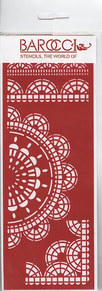 Трафарет универсальный Кружевной комплект 4 (ТУ-11) (8,5х23) - фото 1