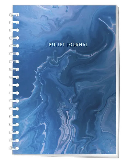 Книга для записей А5 144стр тчк. "Bullet Journal (мрамор)" - фото 2