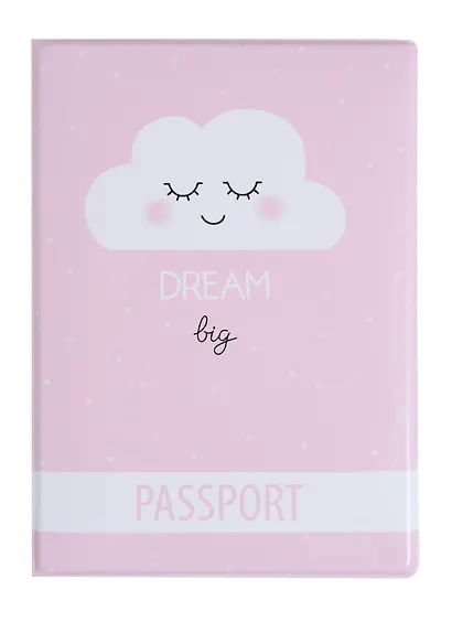Обложка для паспорта Dream big (Облачко) (ПВХ бокс) (ОП2018-193) - фото 1