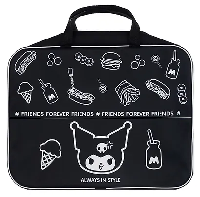 Папка-сумка А4 "Kuromi. Черная серия" ткань - фото 1