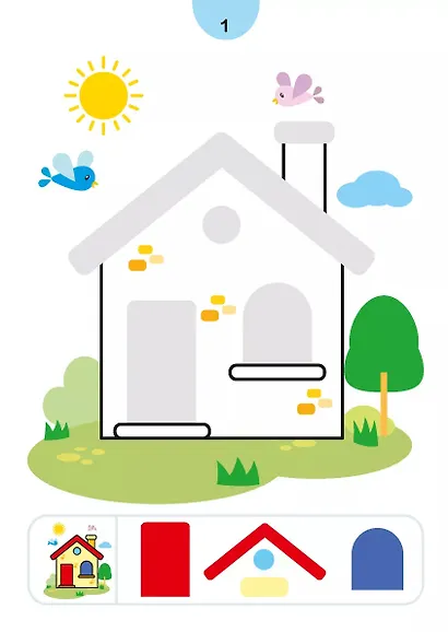 Наклей и раскрась. Мой дом - фото 2