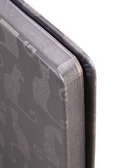 Ежедневник недат. А6 120л Шиммер серый, кожзам, тв. переплет, блинт.тиснение, тонир.блок, ляссе - фото 3