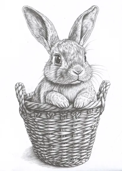 Мои скетчи для начинающих. Живтные. 15 готовых эскизов животных для штриховки - фото 6