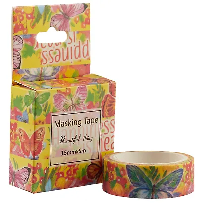 Лента бумажная Бабочки 5м х 1,5 см - фото 1