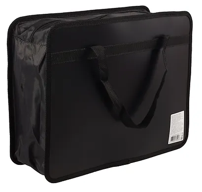 Папка для тетрадей А4 "Black car" 33*26*12см, пластик, молния, ручки, дно с расширением инд.уп. - фото 2