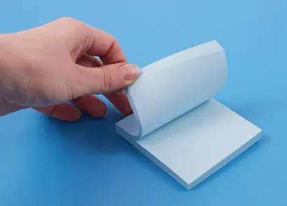 Блок бумаги 76*76 самоклеящийся "Attomex" голубой, 100 листов - фото 3