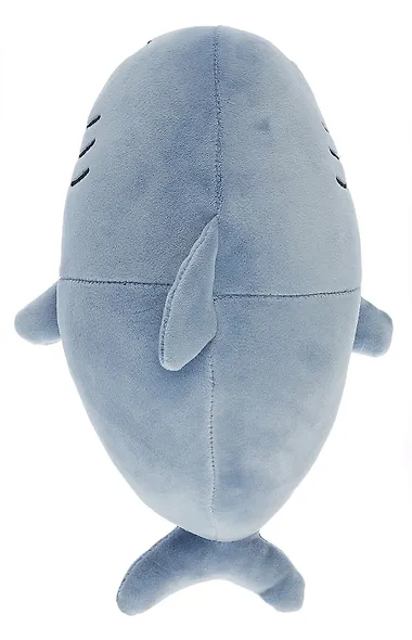Мягкая игрушка Котик-акула, 30см серый - фото 3